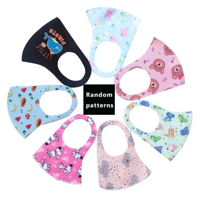 Colorful Reusable Cute Breathable Soft And Comfortable Ice Silk Mask For Children Safety Care Mask