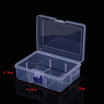Clear Plastic Box Rectangular Box Screwdrivers Bits Tools Bleads Dustproof Waterproof Packing Storage Cases Container 2