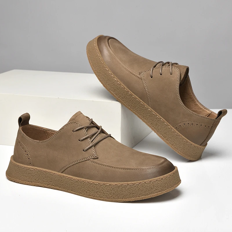 

Luxury Brand Men's Oxford Shoes Handmade Casual Shoes Genuine Leather Footwear Business Casual Sneakers Male Formal Dress Shoes