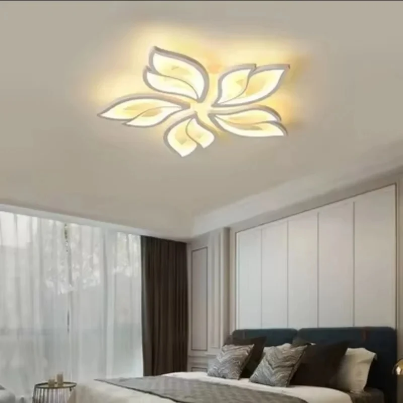 Led Ceiling Light,Led Chandelier,Ceiling Light Living Room Lights Modern LED Ceiling Lamp Nordic Leaf Design Bedroom Dining Room Chandeliers Home Decor Interior Light Fixture