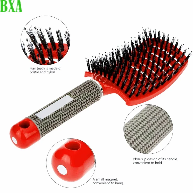 Professional Hair Detangling Massage Bristle Brushes Women Magic Hair Scalp Massage Comb Fast Drying Hair Straight Styling Tools