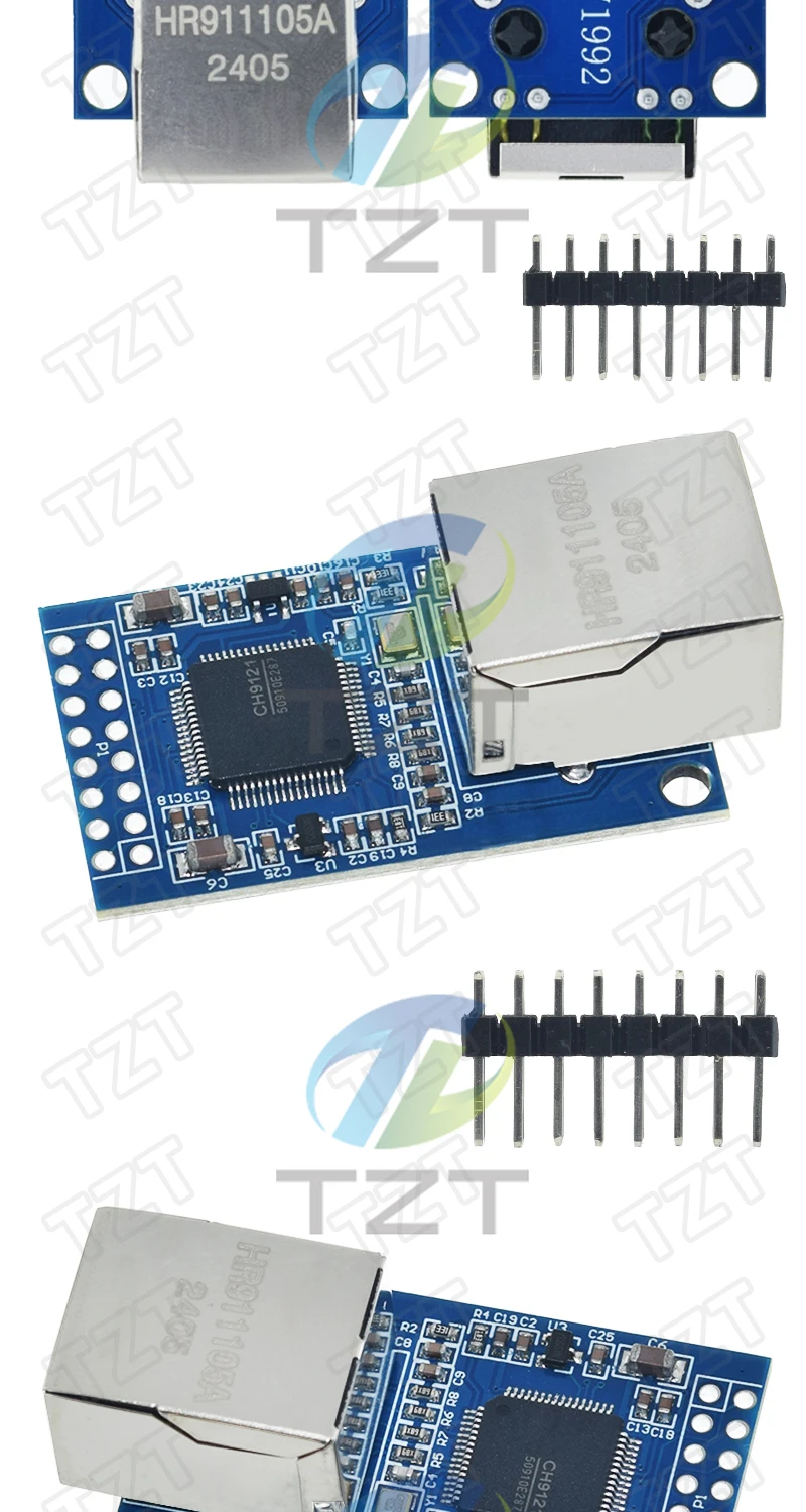 CH9121 Netzwerkmodul UART Serieller Port zu Ethernet-Modul Serieller Server Netzwerkmodul TCP/IP 51/STM32 3,3V 5V – Detail 9