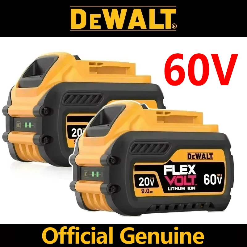 Original DeWalt battery 100% with power 20 volt, 60 volt 9 ampere, 20 volt 6 ampere, models DCB609 DCB206 DCB606 DCB184, replaceme...