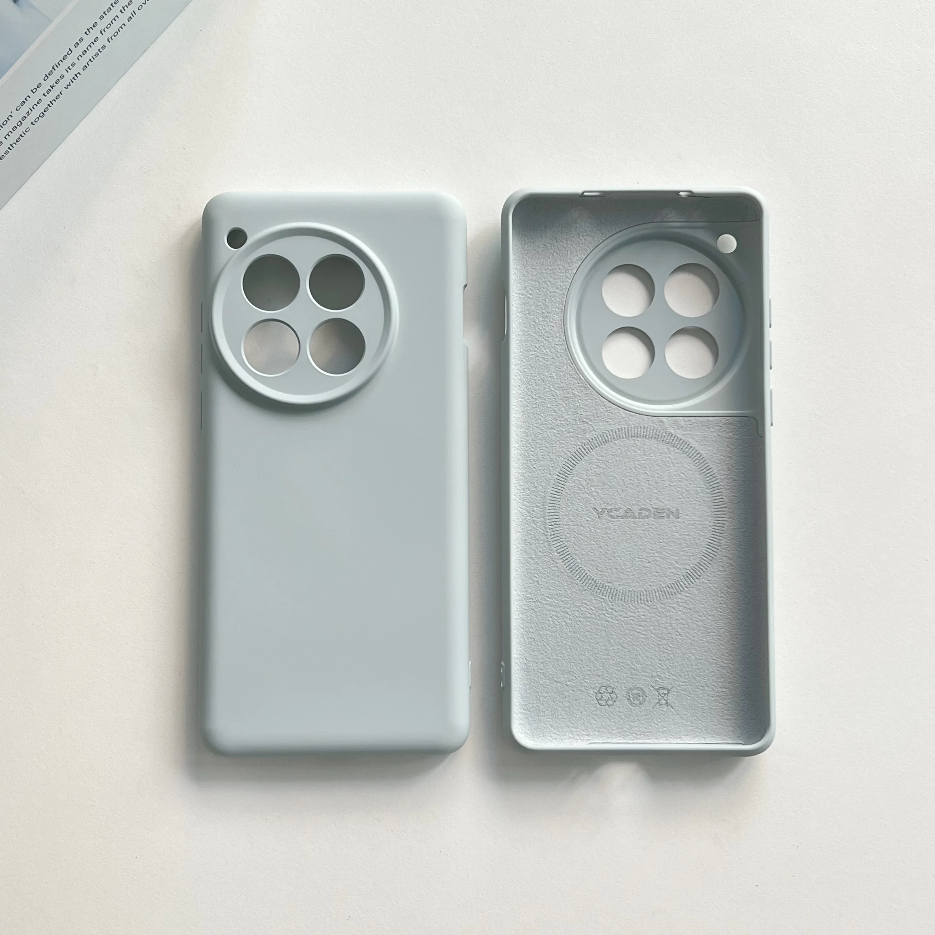 Magsafe-Compatible Shockproof Liquid Silicone Phone Case with Wireless Charging & Camera Protection