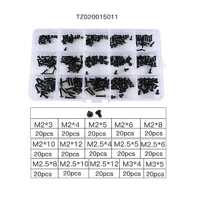240/230pcs M2 M2.5 Laptop Notebook Screws Set Computer Electronic Digital Mini Mechanical Assortment Repair Kit Hardware Bolt