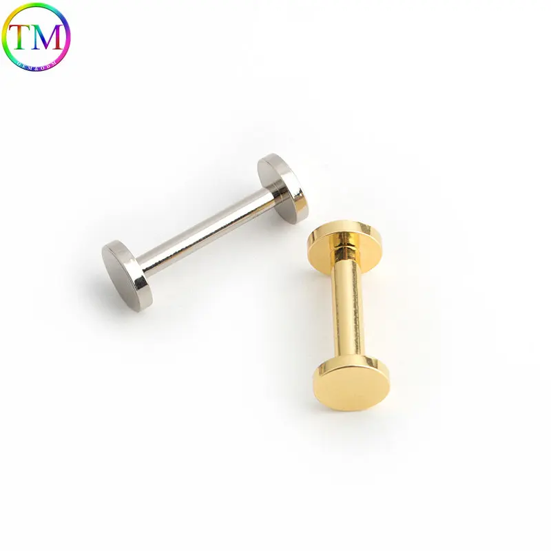 20-100 Pieces Metal Solid Chicago Screw Nail Rivets Stud Bolt Round Nail Spike For Clothes Leather Craft Repair Accessories