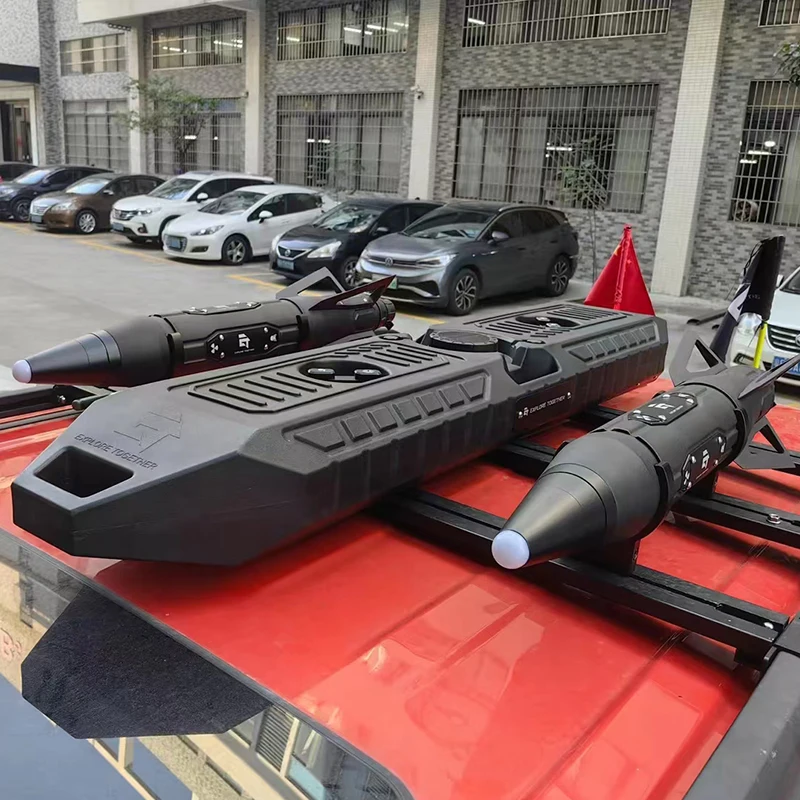Missile Shaped 5L Oil Drum Vehicle Mounted for Roof Luggage Rack or Rear Position Trailer Parts & Accessories