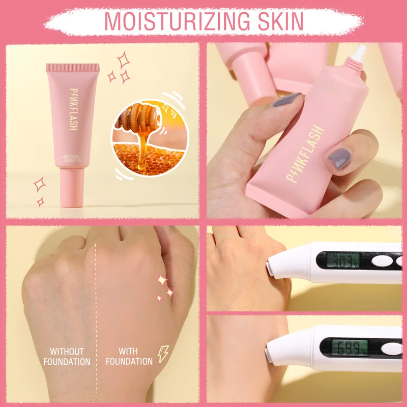 PINKFLASH Full Makeup Set Mascara Eyeliner Face Foundation Lipstick Eyeshadow Waterproof Long-lasting Makeup Base Kit Cosmetics 4