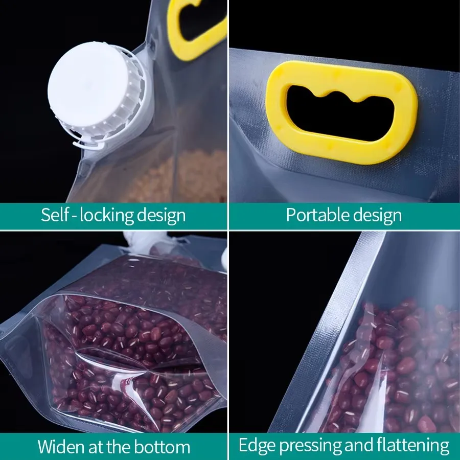 Eco-Friendly Leakproof Storage Bags for Liquid and Solid Foods