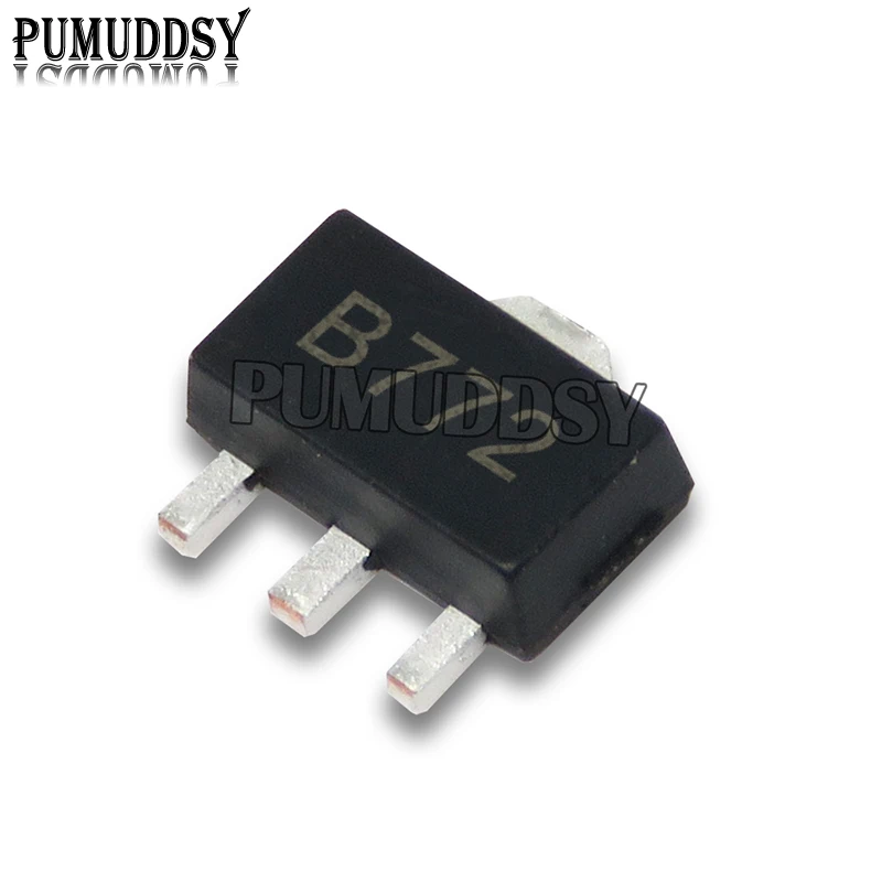 Produktbild von Reland Sun 20 Stück 2SB772 / 2SD882 SOT-89 PNP-Transistor – SMD Mittelleistung, B772 D882