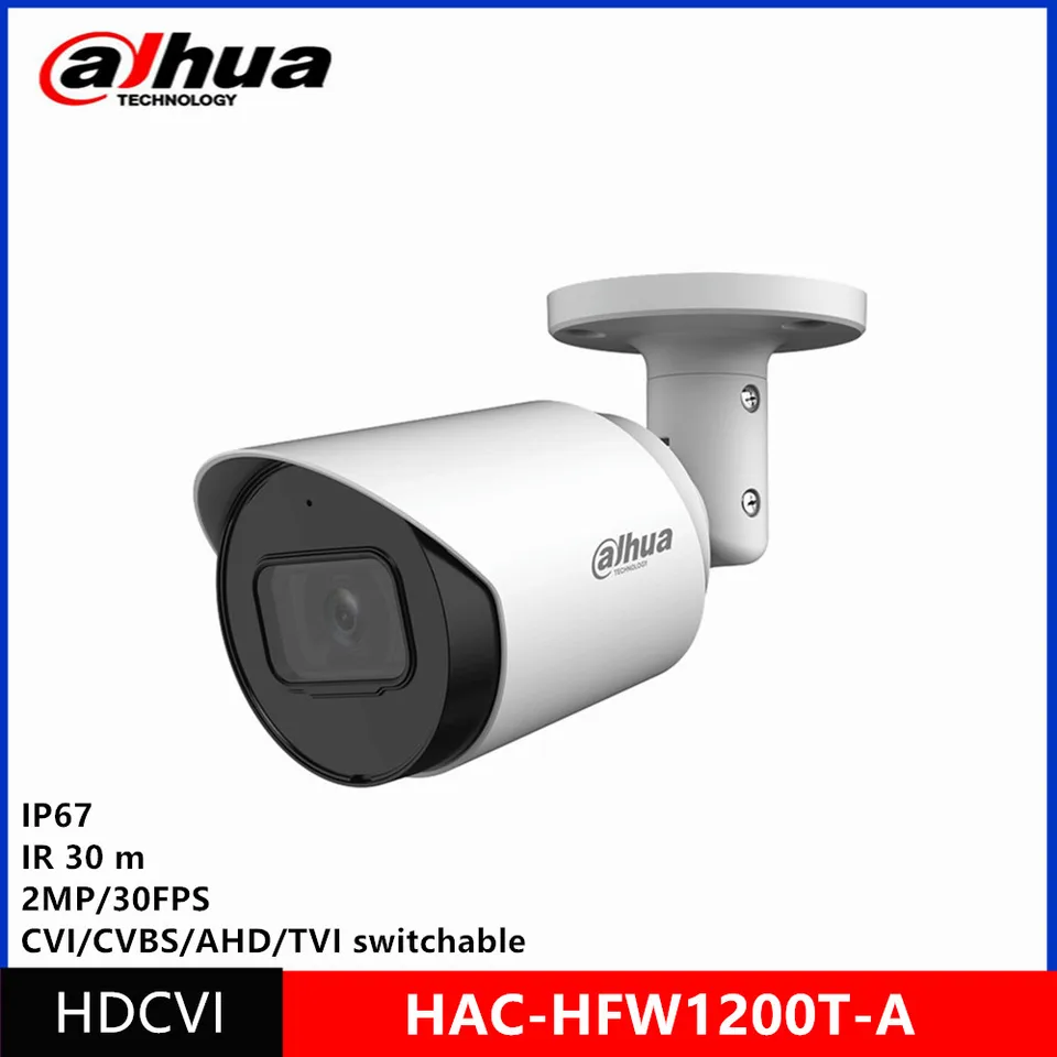 Dahua HAC-HFW1200T-A 2MP HDCVI camera IP67 IR 30m Built-in Mic DH