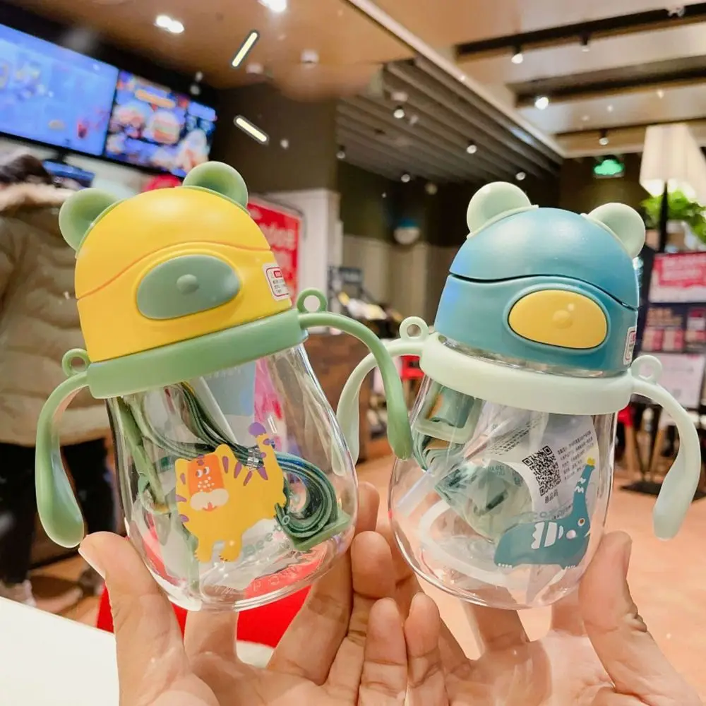 

Модный портативный с плечевым ремнем, контейнер для напитков в виде животных, тренировочная чашка в виде медведя, детская бутылка для воды, соломенная чашка, бутылка, подарки