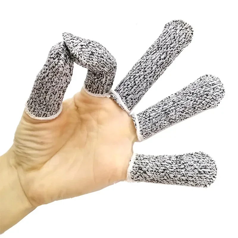 Finger Cots Thumb Protector Anti-Cut Fingertips Finger Sleeve Flexible Resistant Protection Cots 1/5/10Pcs finger guard finger protector thumb brace