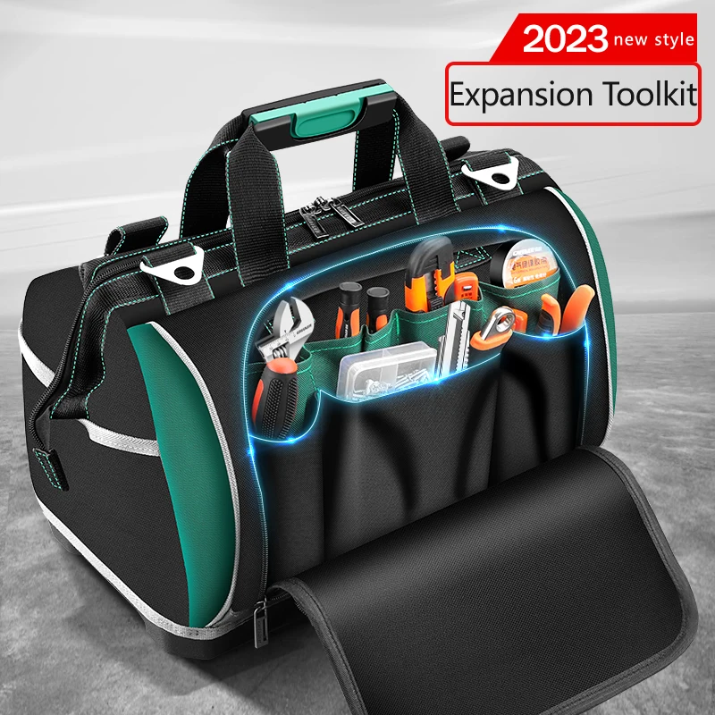 Greener Multifunctional tool kit Oxford cloth large capacity electrical bag Multi pocket storage bag size 13 16 18 20