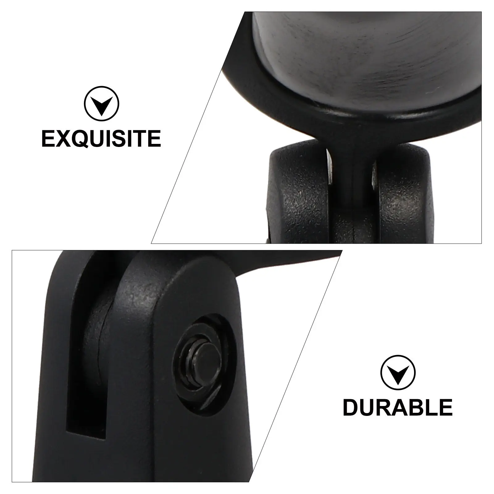 1 세트 검정색 마이크 클립 대부분의 다이나믹 무선 마이크와 호환되는 범용 조..