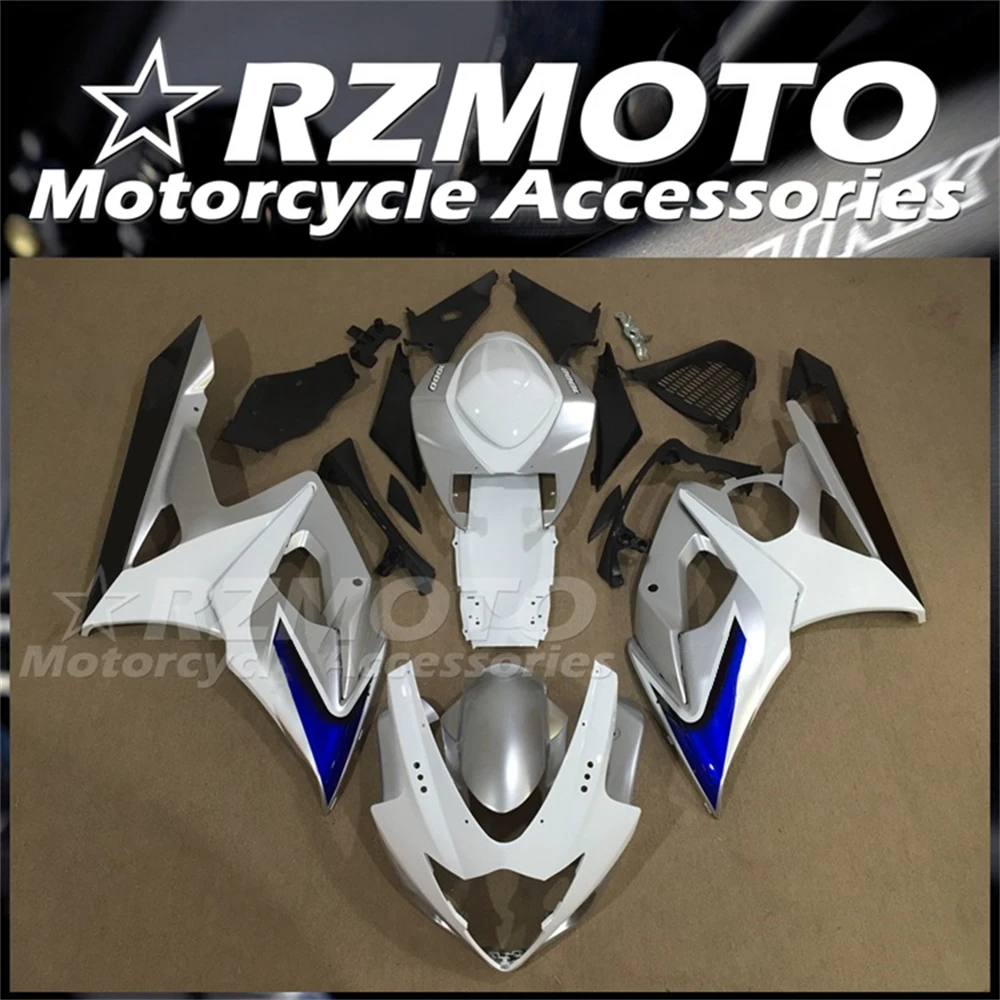 

Injection Mold New ABS Fairings Kit Fit for Suzuki GSX-R 1000 K5 2005 2006 05 06 Bodywork Set Silver White