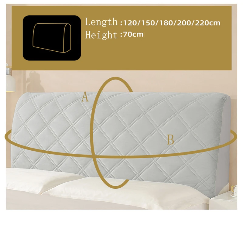 Thick Velvet Bed Head Cover for Protection Dust for velvet headboard cover,bed headboard cover