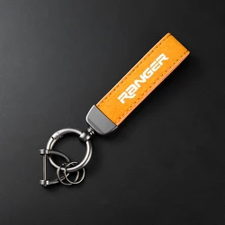 High - Grade Leather Suede Keychain Car Sport Key Ring (Gold)