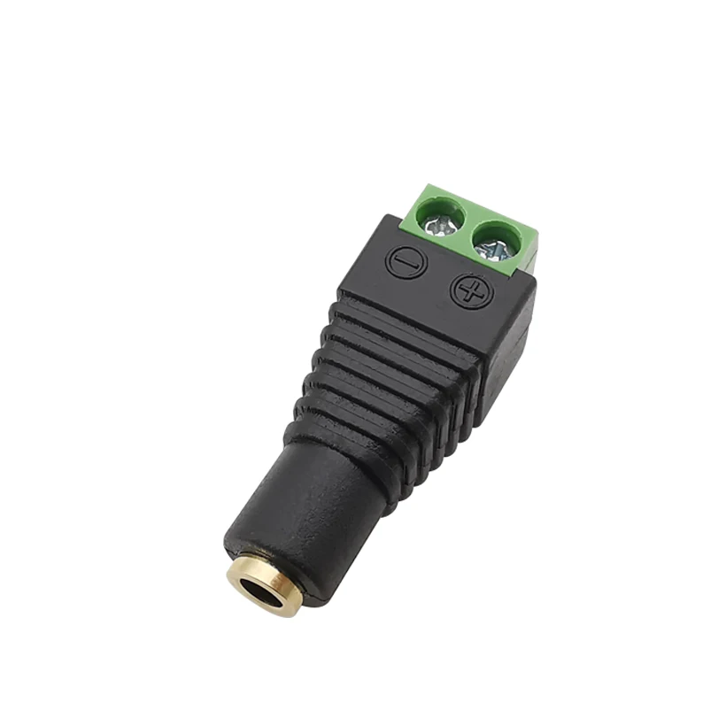 thumbnail image 2 of CERRXIAN 3.5mm TS Mono Male To 2 Pin Screw Terminal Female AUX... 2 of 10