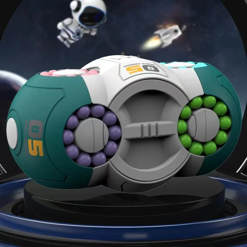 Rotating Magic Beans Cube Creative Pen Holder Kids Adults Stress Relief Spinning Bead Puzzles Children Intelligence Game fidget toys puzzle toys anti stress toys puzzle cube magic puzzle cube