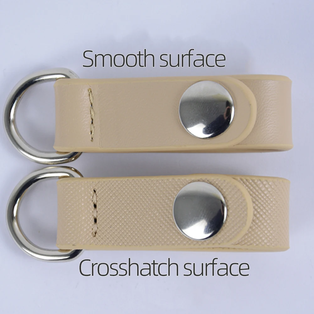Premium Faux Leather Strap Clip Closure Attachment - Elegant Hook Clips