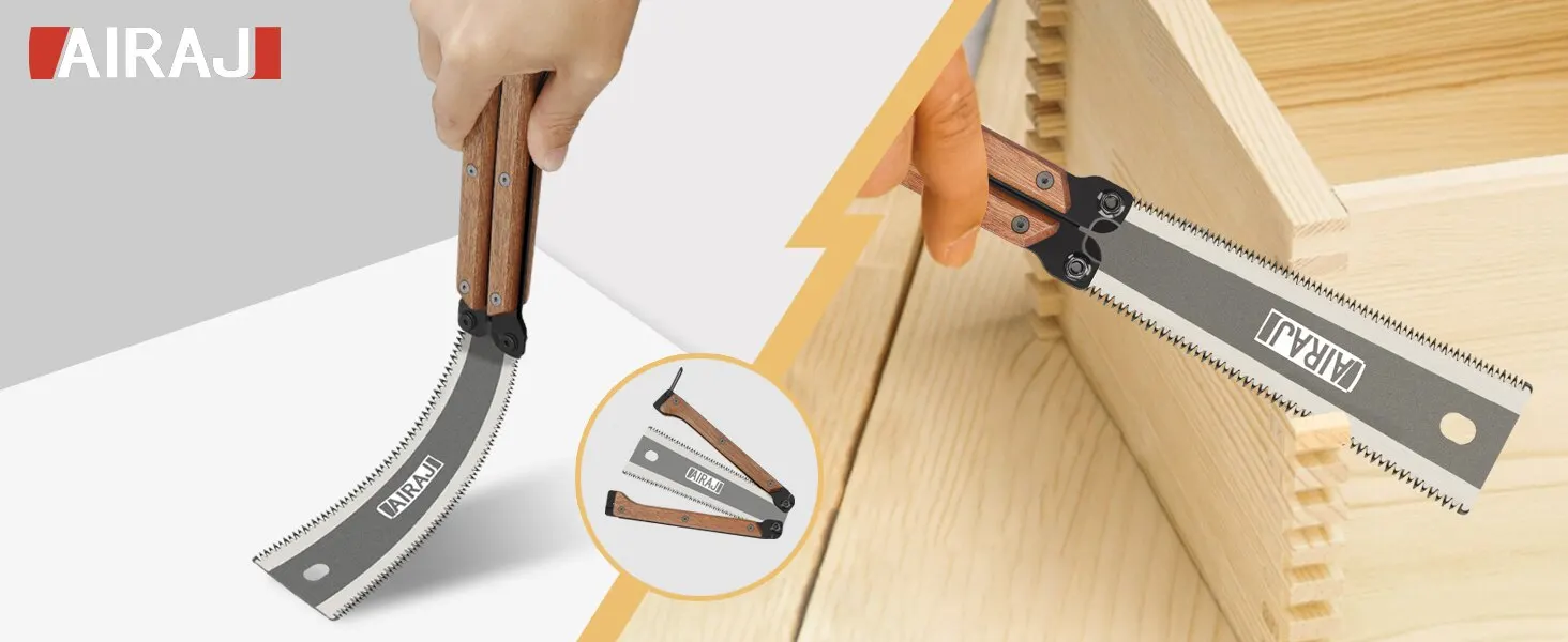 Description Picture 2 of itemAIRAJ Folding Saw SK5 Steel Pocket Garden Saw Japanese Saw, Flush Cut Trim Saw For Woodworking
