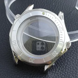 Premium 42mm Men's Watch Case with Sapphire Glass and 20mm Strap - Complete Watch Accessory Set with Box (28 Silver)