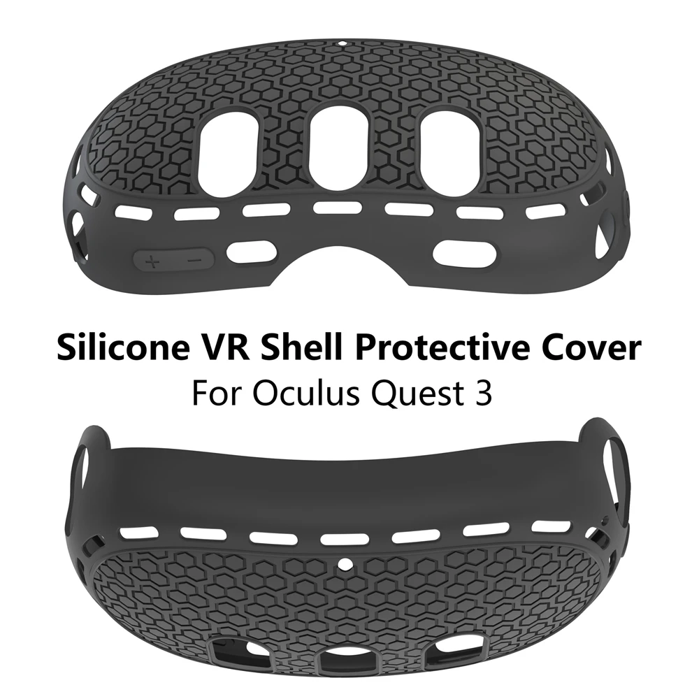 

Host Silicone Protective Cover for Meta Quest 3 VR Helmet Headset Case Thickened Protection Accessories