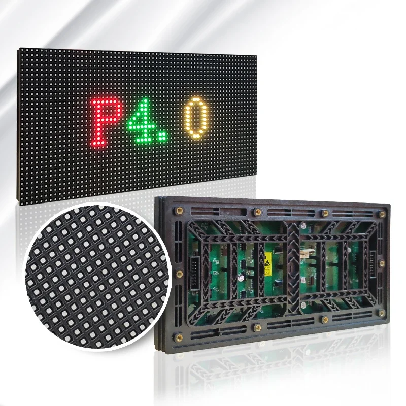 Outdoor P4 LED Screen Panel Module 256*128mm 64*32 Pixels 1/8 Scan 3in1 SMD RGB Full Color P4 LED Display Panel Module