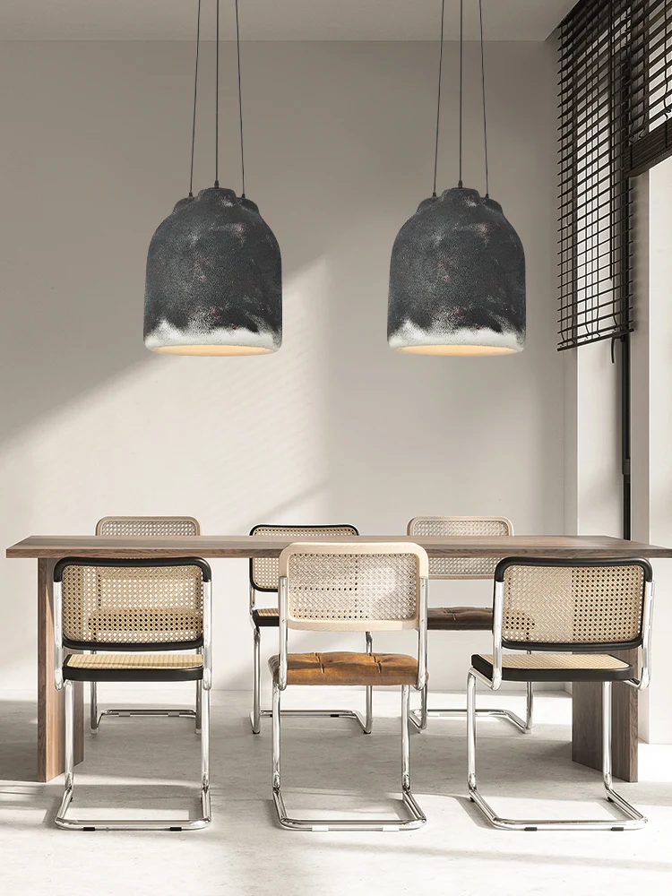 

Nordic Wabi Sabi Style Restaurant LED Chandelier Designer Creative Bar Homestay Decorative Lighting Fixtures Kitchen Chandelier