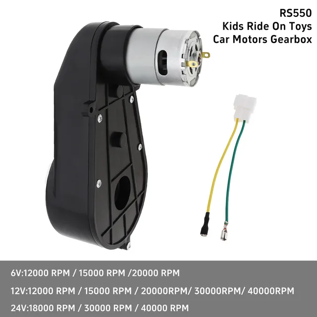 Moteur électrique RS550 24V 40 000 Tr/min Pour Voiture Enfant - Pièce De Rechange Pour Véhicule à Moteur - Lot De 2 Pièces