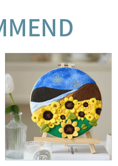 Description Picture 5 of itemRUOPOTY 1 Pack Parrot Pattern Wool Felting Painting Kit Kit Beautiful Flower Funny Diy Felt Crafts Package Felt Needle For Gift