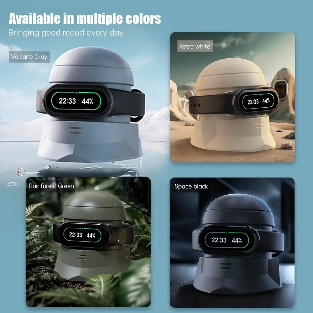Silicone Charging Dock SIKAI Magnetic Chargers Cradle USB Adapter Stand Holder Charge Dock for Mi Band 9/8 Watch Accessories