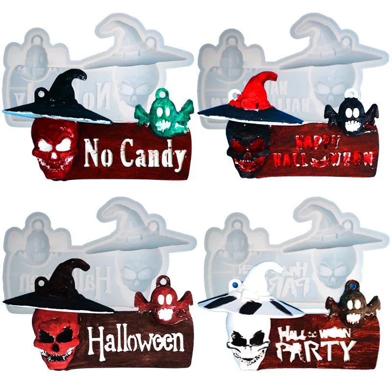 

Хэллоуин, скелет, призрак, дверь, подвесная планка, сделай сам, настенное украшение, дверь, подвесные ювелирные изделия, силиконовая смола, форма