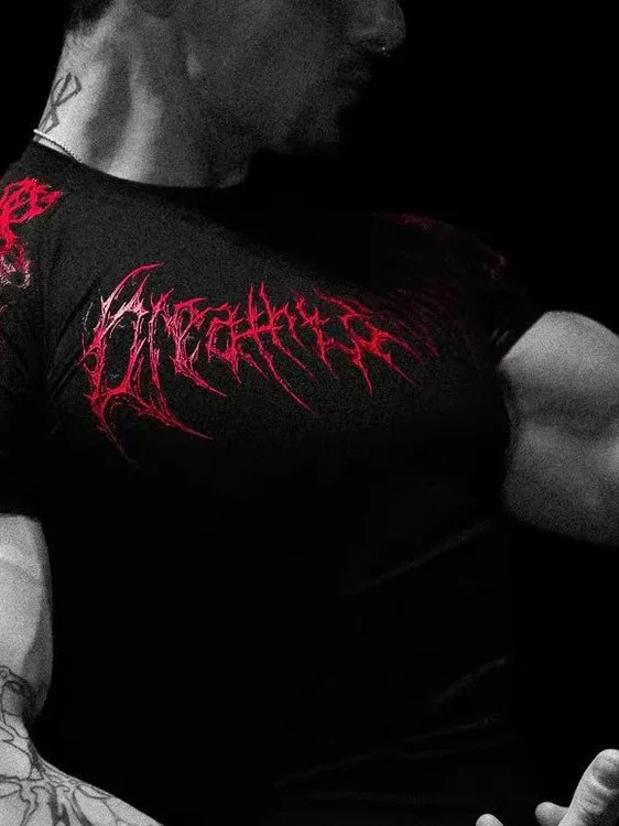 Breathedivini 빠른 건조 피트니스 반팔 운동복 남성과 여성을위한 꽉 끼는 의류 여름 새로운 Vm Nighare