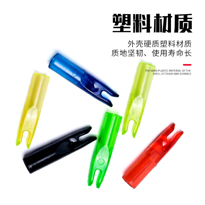 50pcs Fiberglass Arrows Nock Plastic ID 6 mm Shaft Outdoor Archery Hunting archery arrows