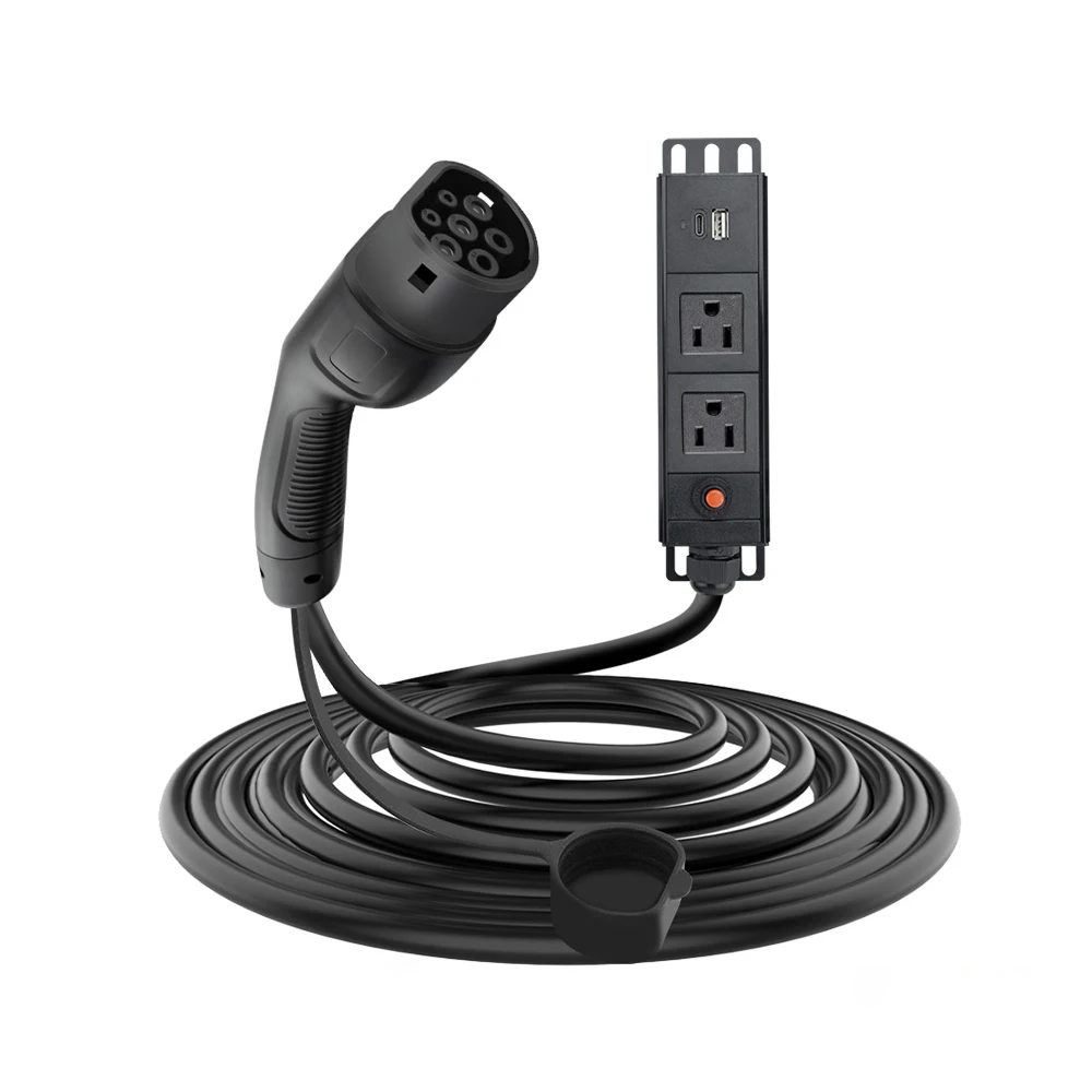 

Amagicar Electric Car Discharge Plug EV Type2 15A Charger Cable US Socket Outdoor Power Supply Station (need car supports V2L)