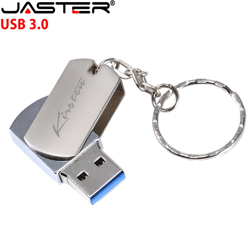 

JASTER Metal USB 3.0 Flash Drives 64GB Silver Pen drive Free custom logo Business gift Memory stick 32GB 16GB U disk For Laptop