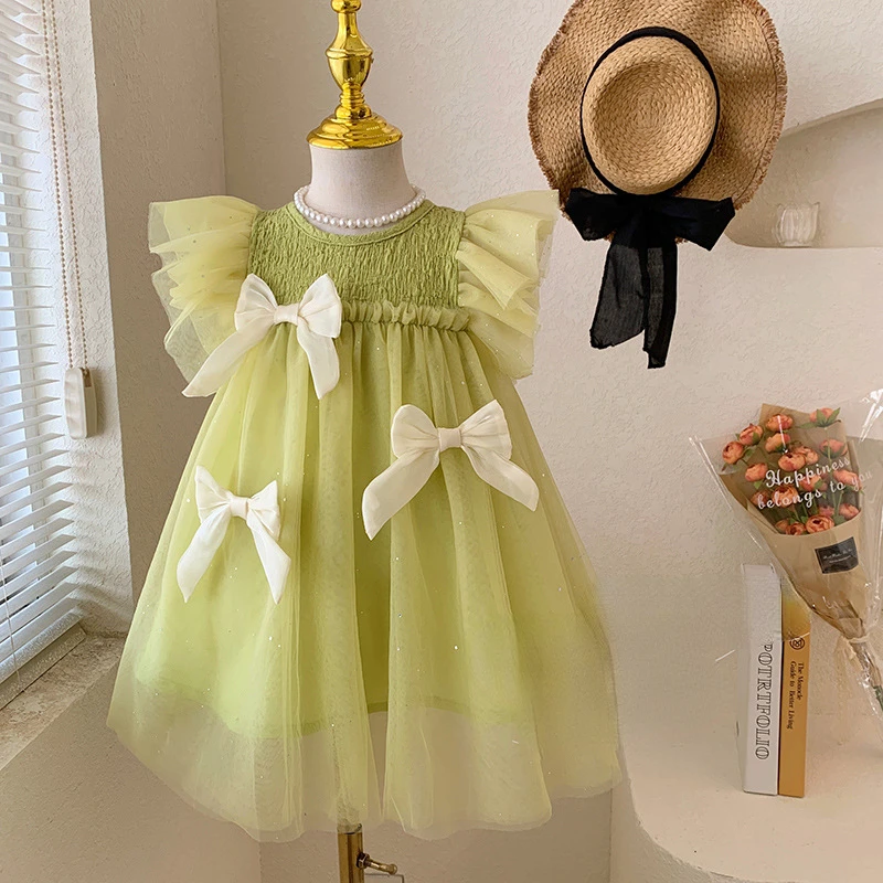 

Summer New Comfortable Gauze Dress Mesh Princess Dress