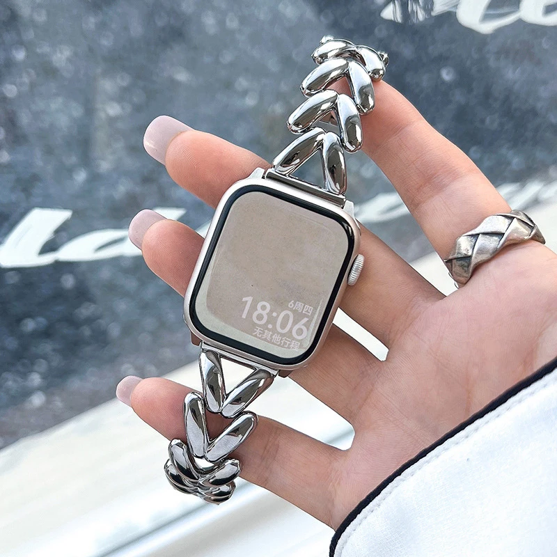 Starlight Metal Lady Strap - Elegant Zinc Alloy Watch Band