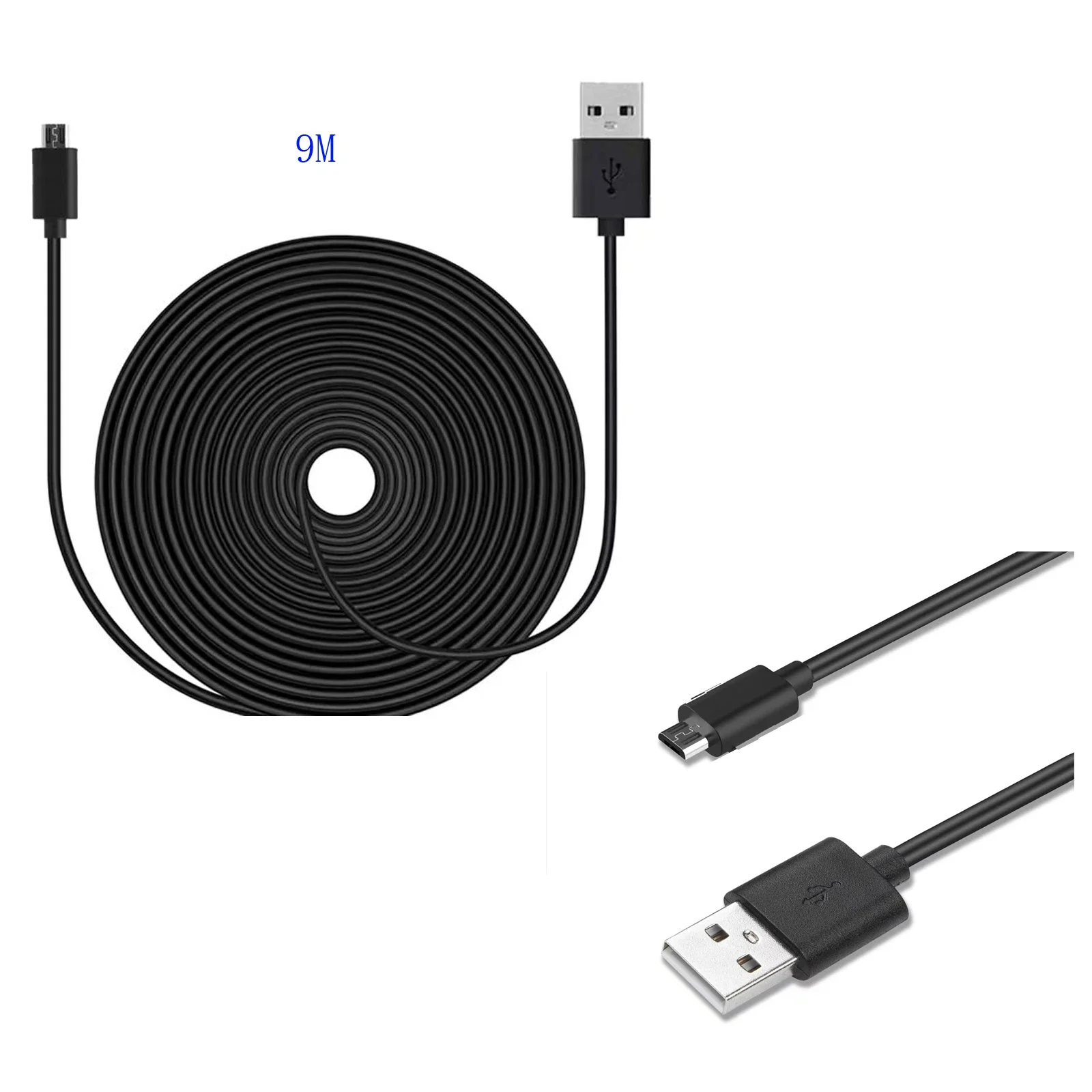 Câble D'extension BNC + Alimentation 12V Pour Caméra Surveillance - Longueur 5 à 100 M, Blindé - 2