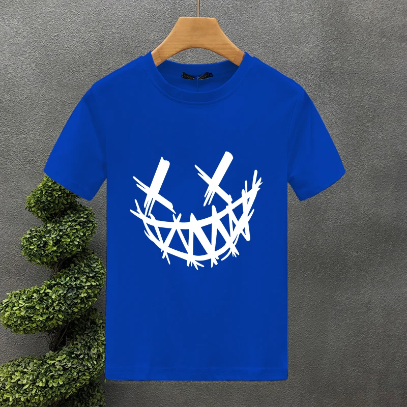 T-shirt uomo oversize in cotone con stampa creativa_voghion.com