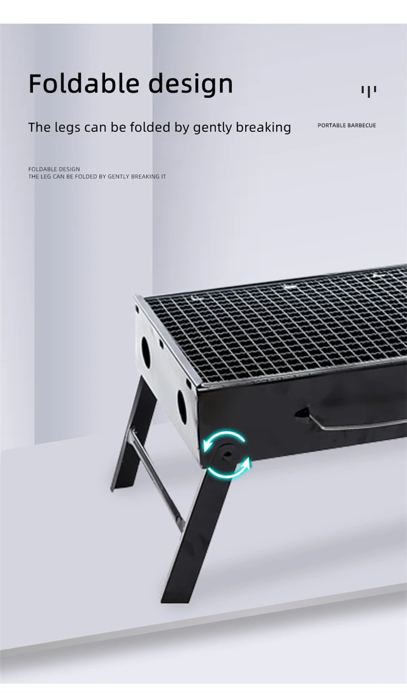 Poêle à bois portable - ESTINK - Pliable - Léger en acier inoxydable - Idéal pour camping et