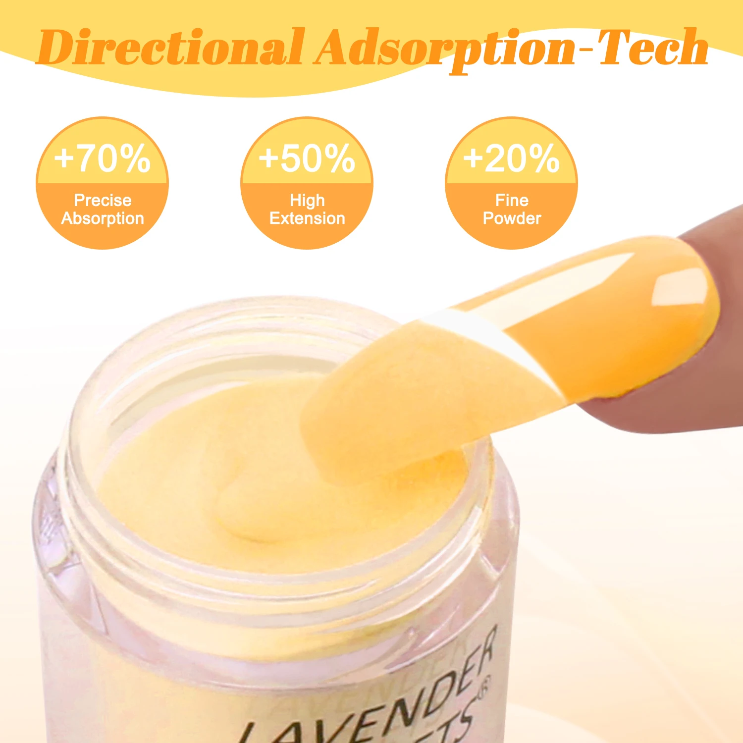 6 x 0.5oz Large Capacity Yellow Orange Red Colors Air Dry Dipping Powder Set Long Lasting for Salon Nail Art 6