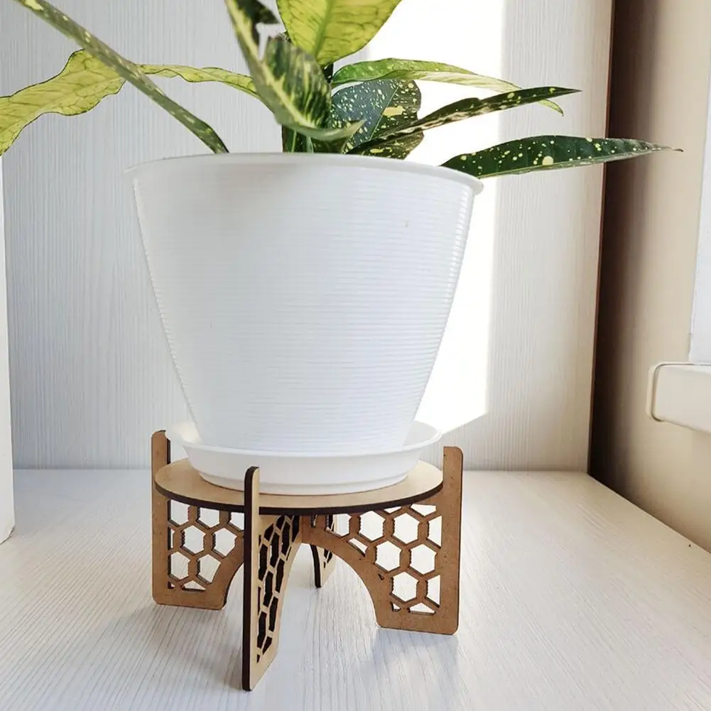 Simple Strong Wooden Plant Stand Multiple Flower Pot Holder Shelves Planter Rack Storage Organizer Display for Desk Office Plant