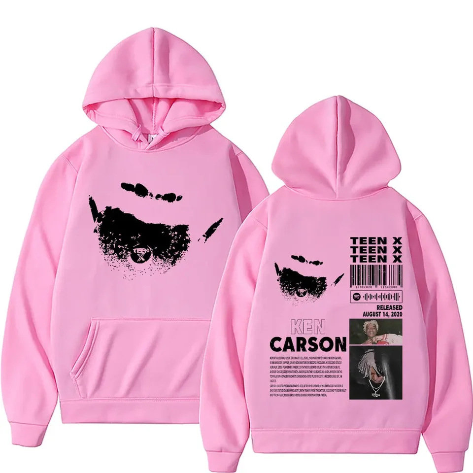 Rapper Ken Carson Teen X Music Album Double Sided Print Hoodie Rap