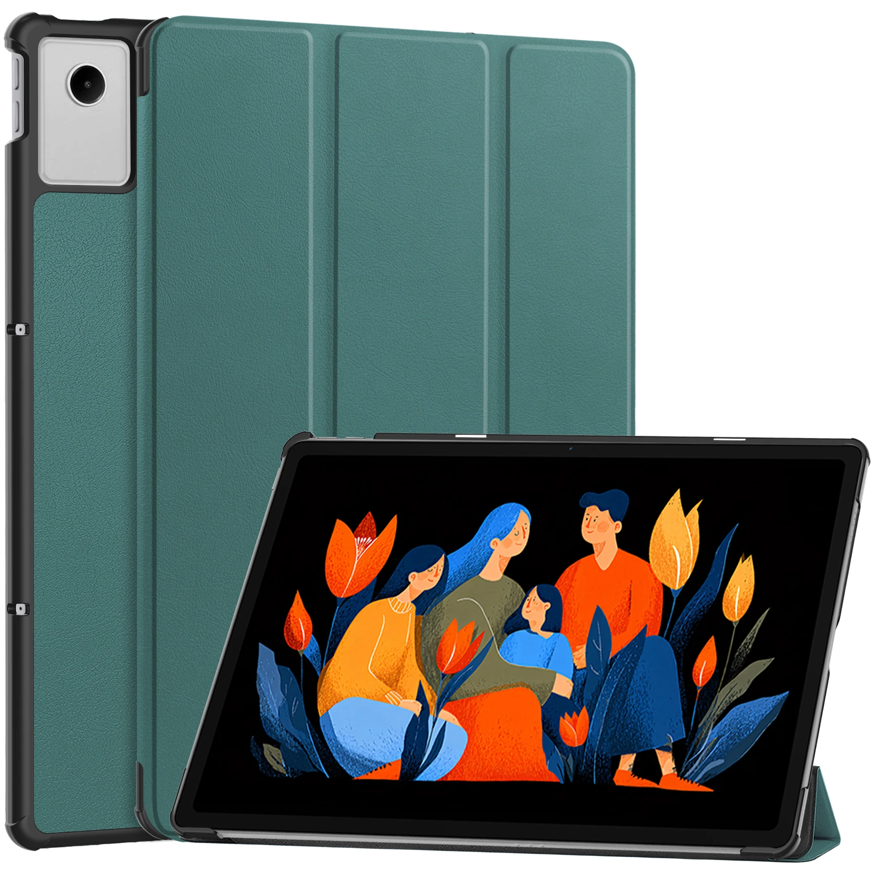 Premium Tri-Fold Stand PU Leather Tablet Case - 12.1 Inch