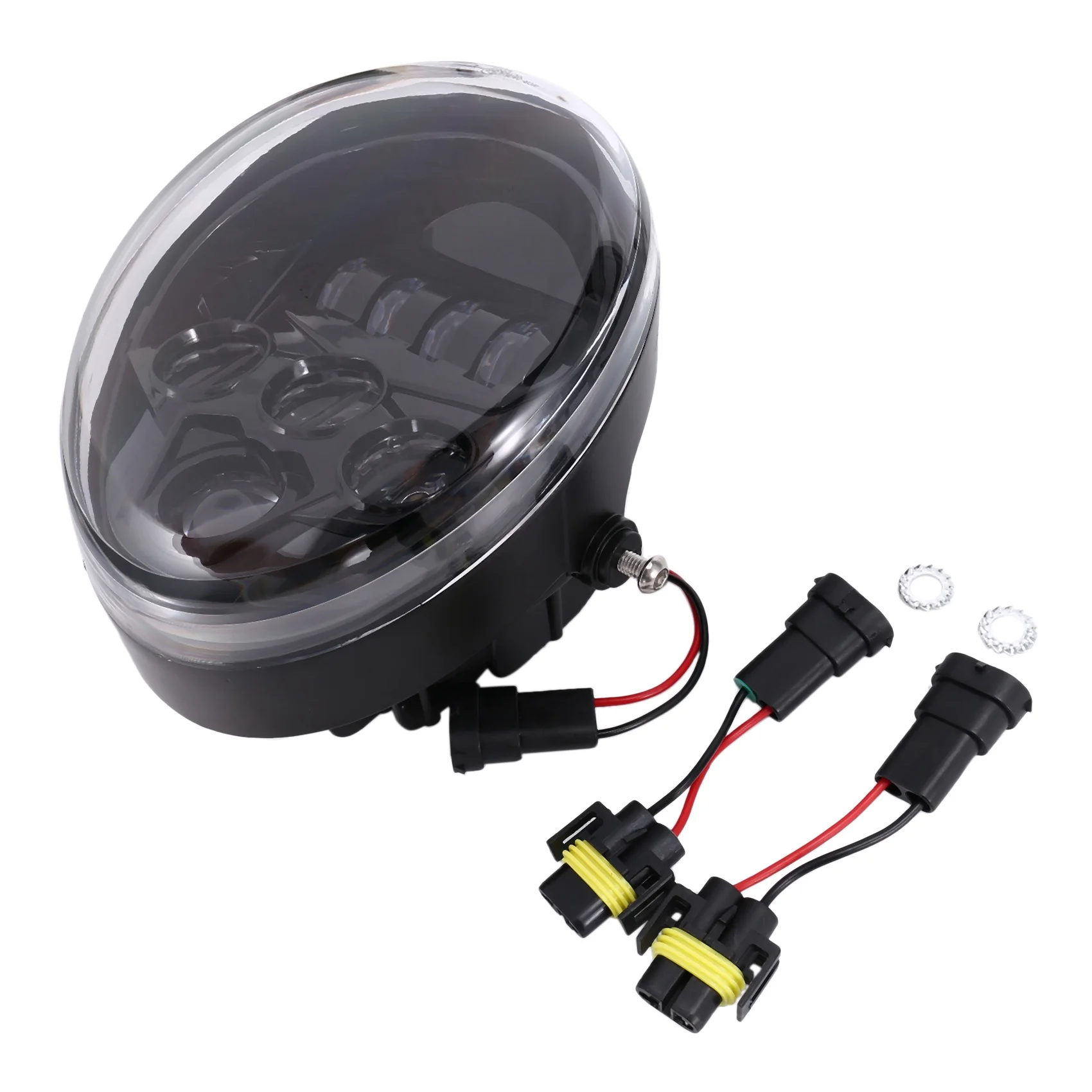 

Передняя фара для мотоцикла, передняя фара ближнего/дальнего света, фара для VRod VRSCF VRSC VRSCR 2002-2017, Черная