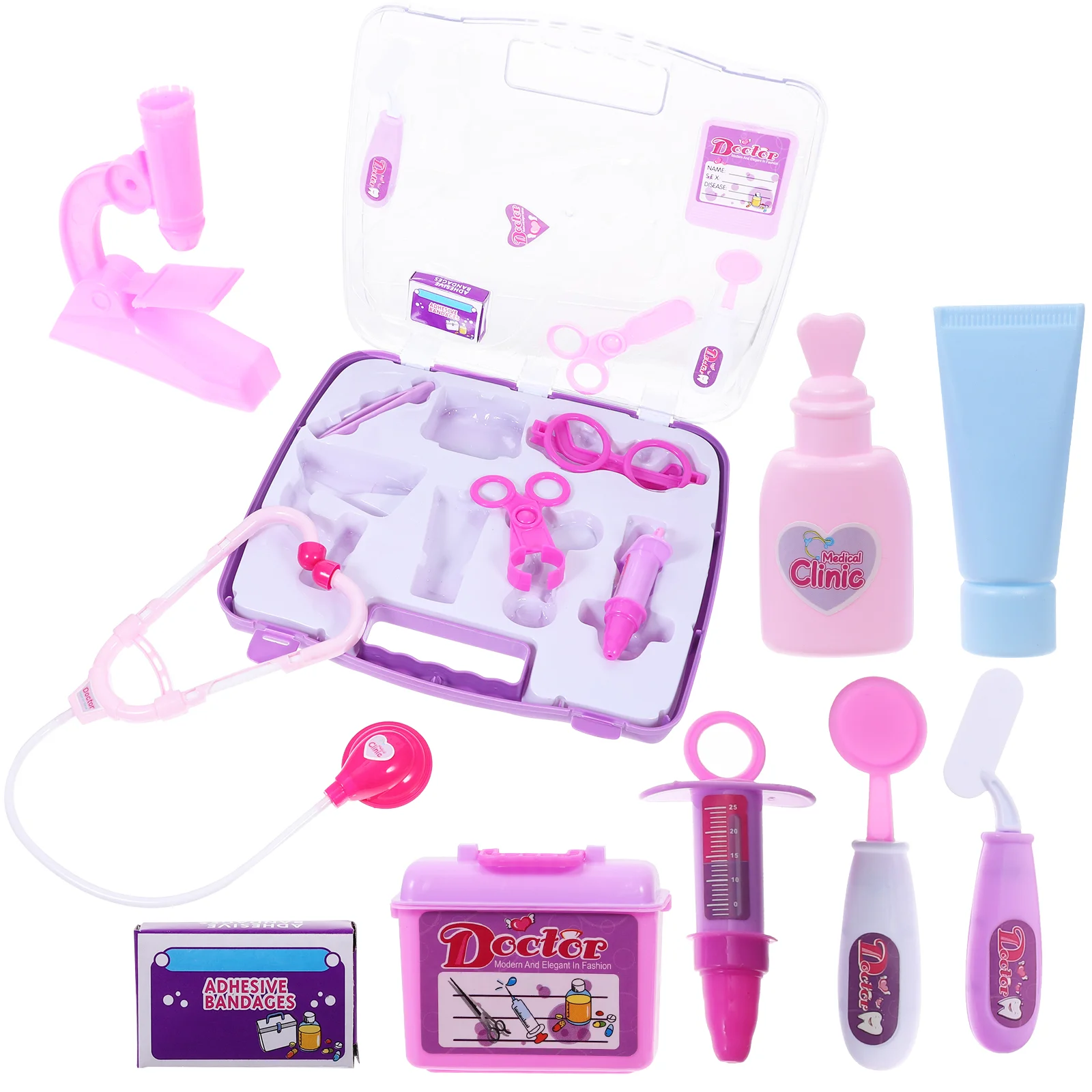 

14 Pcs Toy Set Child Girl Toys Doctor Kit for Toddlers 3- 5 Educational Medical