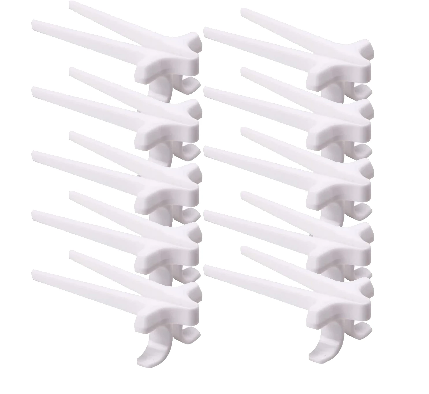 10pcs White